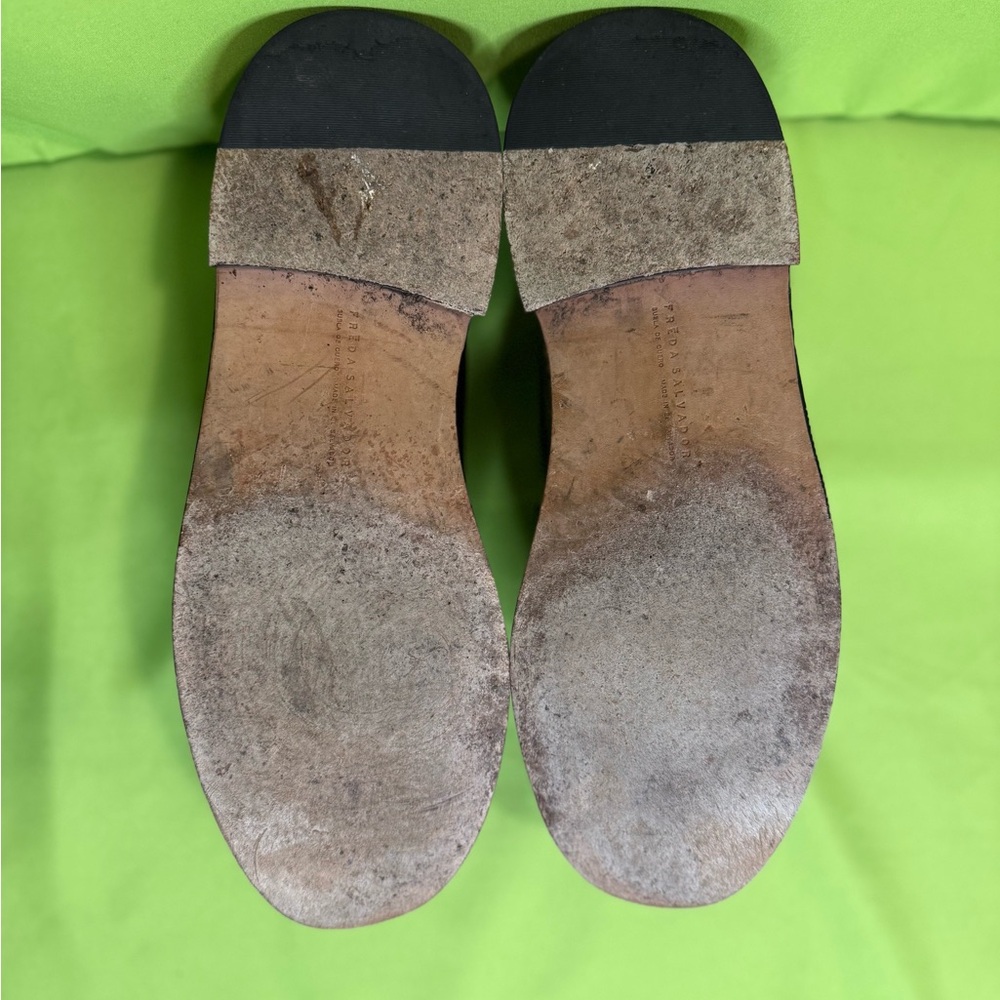 Freda Salvador Black Spazzolatto Elba Penny Loafers - Picture 5 of 5